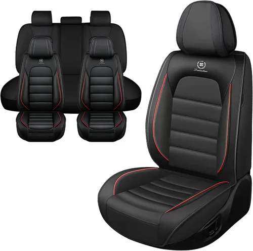 Vista 11 de Fundas de asiento de coche para Jeep Commander 2006-2010, funda de asiento de PU de cuero suave impermeable y transpirable con bolsillos