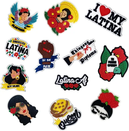 Vista 7 de Abalorio de cocodrilo para niños y niñas, dijes de cocodrilo para decoración de zapatos, dijes para zapatos para mujeres, PVC, latina, mexicana