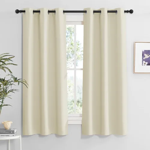 Vista 11 de RYB HOME - Cortinas para armario de 36 pulgadas, cortinas para oscurecer la habitación con ojales resistentes a la oxidación, cortinas de Aqua