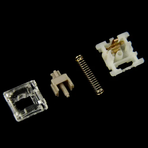 Vista 7 de para Gateron Baby Racoon Switch Alargar eje lineal 5 Pin Pre-lubed Interruptores 1.94 oz POM Material Interruptores para teclado mecánico