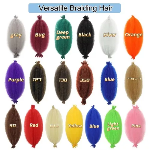 Vista 4 de Cabello para trenzar de 10 pulgadas para locs suaves sintéticos, trenzas de ganchillo Passion Spring Cuban Twist Hair Butterfly Loc Marley Twist