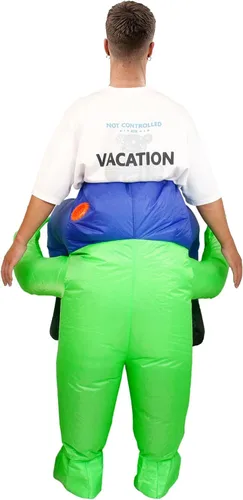 Vista 6 de PHQOORYTH Disfraz inflable de alienígena, disfraz de alienígena para adultos, disfraz inflable para Halloween, Navidad