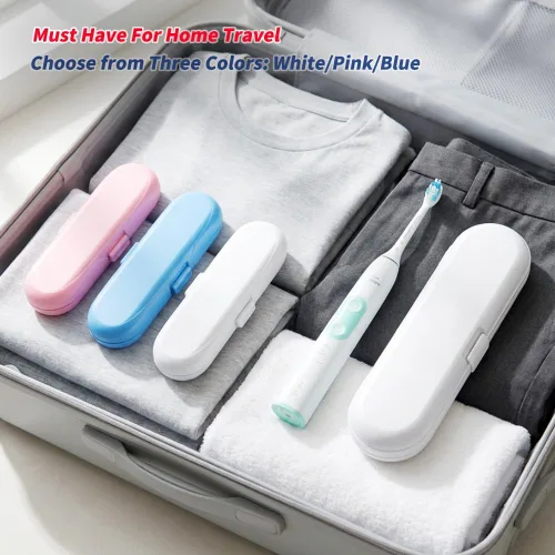 Vista 6 de Funda de viaje para cepillo de dientes compatible con cepillo de dientes eléctrico Philips Sonicare y 6 fundas reutilizables para cabezales