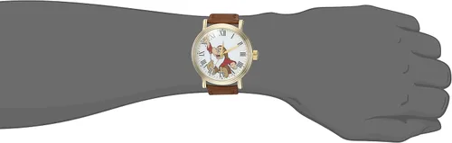 Vista 2 de Disney Reloj de cuarzo analógico vintage para adultos Marrón