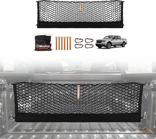 Vista 54 de Muslogy Red de carga para maletero estilo sobre compatible con accesorios Jeep Grand Cherokee L 2021-2024 2025, organizador de maletero de ajuste