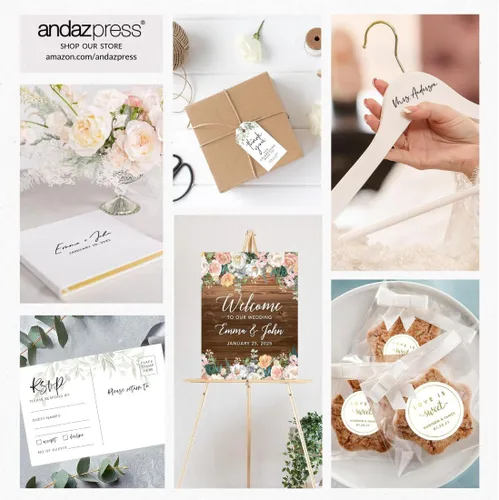 Vista 7 de Andaz Press Letrero de cena de ensayo de boda, lienzo personalizado, 16 x 20 pulgadas, letreros de cena de ensayo fotográfico personalizados