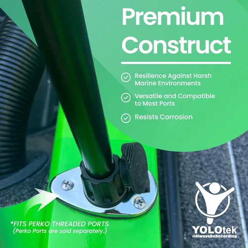 Vista 4 de YOLOtek Propiedad de Veteranos - PERKO - Base Roscada Luces de Navegación Seguras para Barco para Popa o Proa - Accesorios de Barco (Collar)