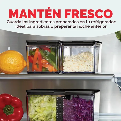 Vista 8 de Prepdeck Estación de almacenamiento y preparación de recetas Gen 2, 8 herramientas esenciales + tabla de cortar de lujo, 14 recipientes de plástico