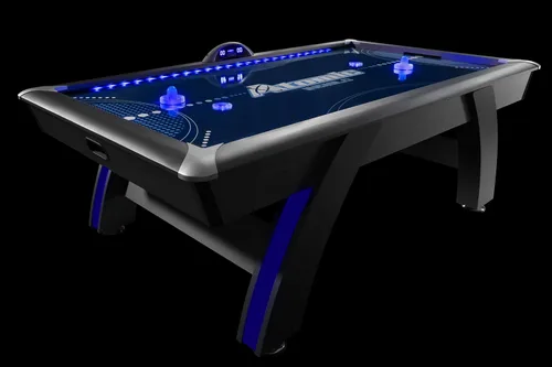 Vista 13 de Mesa de hockey arcade con aire Atomic de 90" Indiglo con luces LED - Incluye discos y empujadores con luz, gris