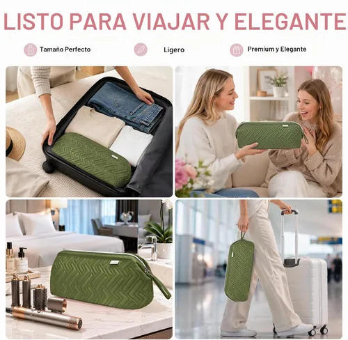 Vista 6 de Leudes Bolsa de viaje para herramientas para el cabello, estuche