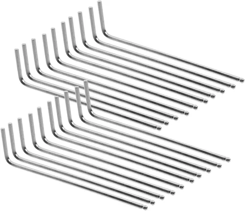 Vista 13 de Llave hexagonal de 1/16" Llave Allen de extremo de bola en forma de L -10 piezas