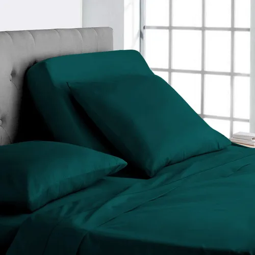 Vista 6 de Online Bedding Linen Flex Top - Cama tamaño Queen, 800 hilos, algodón egipcio de 18 pulgadas, sábanas divididas de bolsillo profundo para dormir