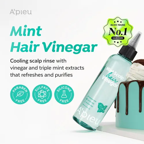 Vista 2 de A'PIEU - Enjuague de vinagre para el cabello menta para aclarar el cuero