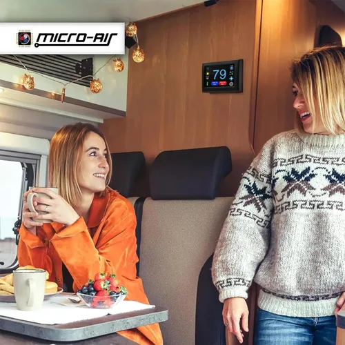 Vista 4 de MICRO-AIR EasyTouch - Termostato digital de repuesto para autocaravana, programable y confiable, habilitado para WiFi y Bluetooth, termostato