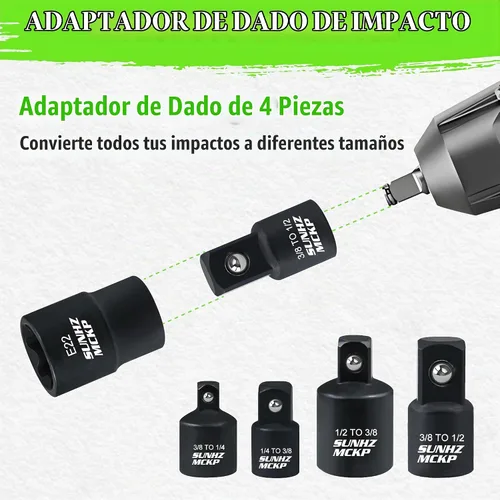 Vista 3 de SUNHAMCKP - Juego de 31 puntas y dados Torx, 14 puntas de estrella (T8- T70) y 13 enchufes E-Torx (E4-E24) y 4 adaptadores de enchufe de impacto