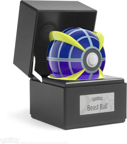 Vista 2 de The Wand Company Original Poké Ball - Réplica auténtica de la Pokébola, realista, electrónica, fundida a presión, con estuche para exhibición, luz