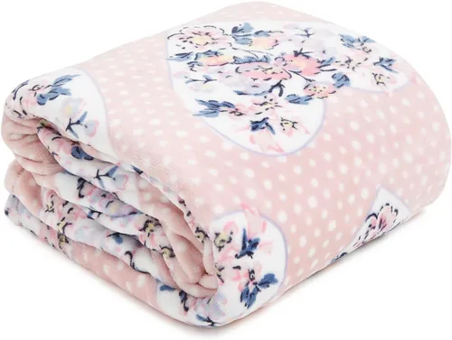 Vista 11 de Vera Bradley Manta de forro polar para mujer, manta de felpa suave para sofá, dormitorio y decoración del hogar