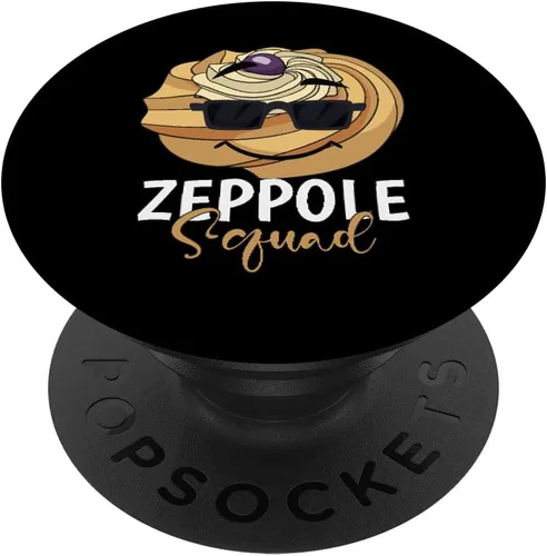 Vista 6 de Zeppole Squad Italian Sunglasses National Pastry Day Foodie PopSockets MagSafe PopGrip for iPhone