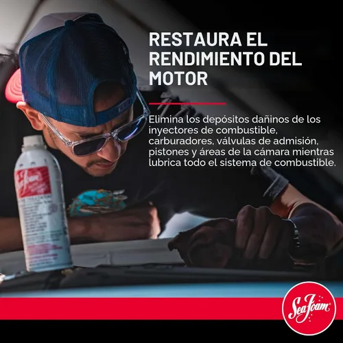Vista 4 de Sea Foam Aditivo de combustible y aceite para tratamiento de motores, SF16, 16 onzas, paquete de 6