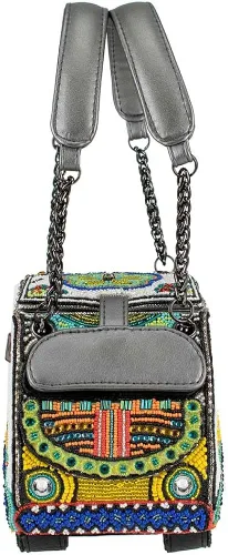 Vista 5 de Mary Frances Drive Me Crazy - Bolsa con asa superior con cuentas Multi
