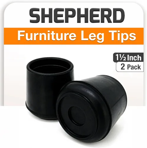 Vista 2 de Shepherd Hardware - Puntas de goma para patas, Negro, 9226
