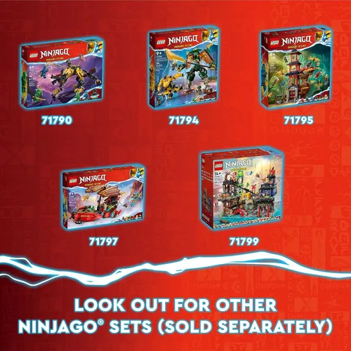Vista 6 de LEGO NINJAGO Bicicleta Mech Transformable de Sora Juguetes de Construcción Corredor para Niños, Con un Corredor de Bicicleta Mech Ninja, un Bebé