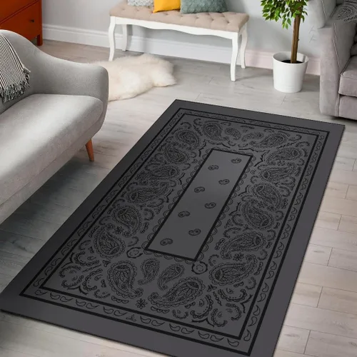 Vista 15 de Alfombra bandana personalizada, alfombra de área para decoración del hogar, alfombras para sala de estar, dormitorio, comedor (alfombra bandana 06)