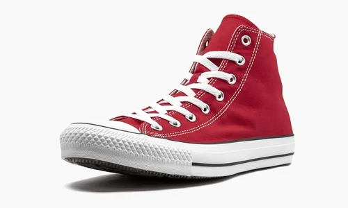 Vista 4 de Converse Chuck Taylor All Star High Top Tenis (rojo, blanco, negro, Numeric_10)