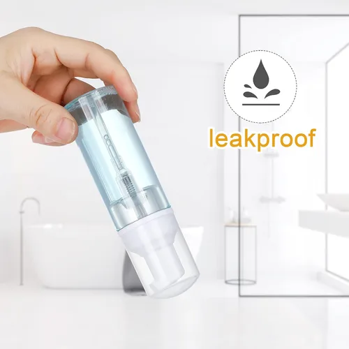 Vista 3 de Paquete de 35 botellas de bomba de espuma de 2 onzas, botellas de viaje transparentes recargables de 0.1 fl oz para jabón de manos, champú