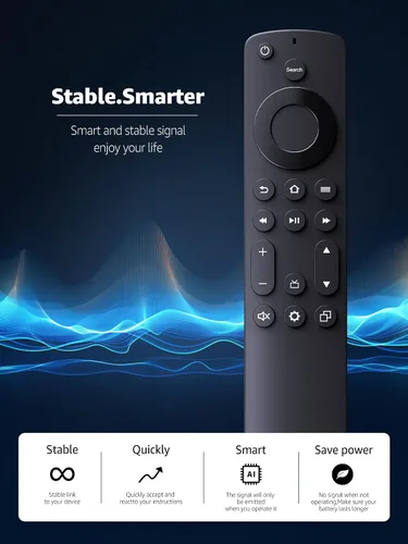 Vista 5 de PZL Nuevo control remoto universal para todos los televisores Insignia/Toshiba Smart TV, para AMZ Omni TV y AMZ 4-Series Smart TV con 4 teclas