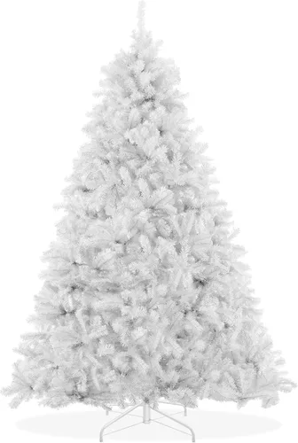Vista 8 de Árbol de Navidad artificial Casafield de abeto negro de 6 pies con soporte de metal resistente