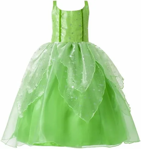 Vista 2 de Vestidos de princesa para niñas disfraz de hada con disfraz de hada de princesa disfraces de Halloween para niñas con alas de hadas