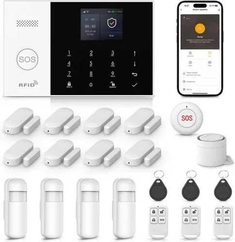 Vista 10 de Sistemas de alarma para el hogar LWOHSI con sensores de puerta y movimiento