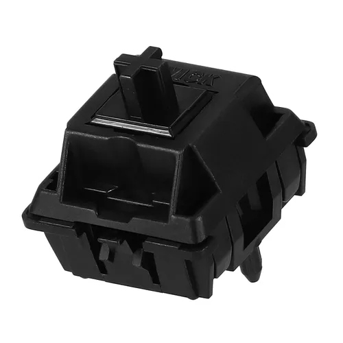Vista 3 de JWICK Interruptores lineales negros V2, JWK Black Linears 2.06 oz carcasa completa de nailon Thocky 5 pines interruptores de teclado mecánicos