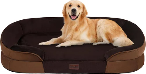 Vista 31 de Dwanton - Cama ortopédica para perros medianos con espuma de gel de memoria, sofá impermeable para perros, cama lavable para mascotas con cojín