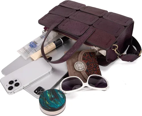 Vista 6 de Montana West Bolso bandolera de cuero para mujer