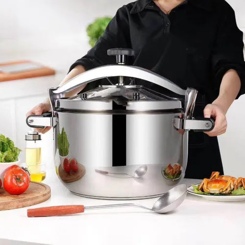 Vista 3 de Electric Pressure Cooker, 304 Stainless Steel Pressure Cooker 24cm Large Capacity Thickened Base Commercial Dining Hall