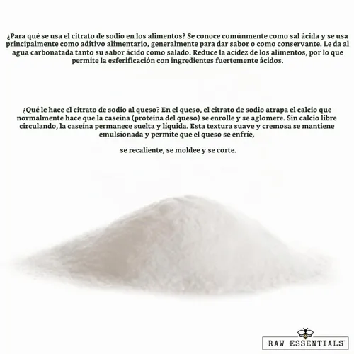 Vista 2 de Raw Essentials Citrato de sodio, botella de 1 lb