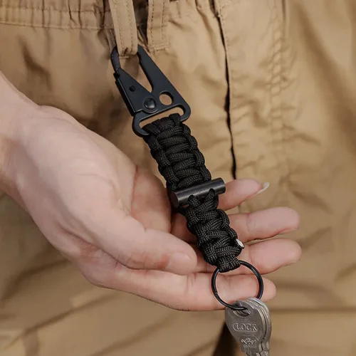 Vista 9 de TRIWONDER Clips de boca ampliados HK Gancho de alta resistencia Ganchos a presión Clips de honda para Paracord al aire libre bolsa mochila