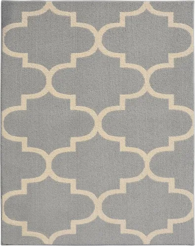Vista 23 de Alfombra de Área Garland Rug Quatro Negra de 3' x 5' con Diseño de Enrejado Cut-Loop - Suave, Cómoda, Elegante y Económica en un Hermoso Color Negro