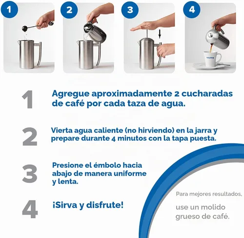 Vista 7 de Frieling Prensa de café de acero inoxidable de doble pared, 17 onzas, cafetera de prensa francesa aislada para acampar y viajes, diseño no plástico