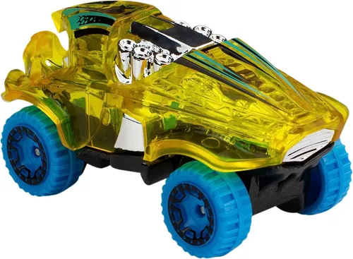 Vista 2 de Coches y Camiones de Juguete Hot Wheels, Juego de Pista con 15 Piezas, 3 Paquetes Temáticos Diferentes de 5 Vehículos a Escala 1:64