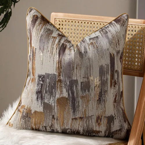 Vista 9 de vctops Funda de cojín decorativa abstracta gris de lujo, funda de cojín cuadrada suave para sofá, dormitorio, automóvil