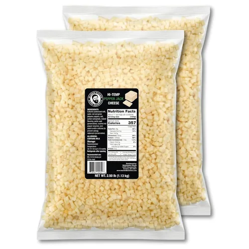 Vista 21 de Carniceros barbudos de queso cheddar de alta temperatura de 2.5 libras – Cubos de 1/4 de pulgada estables en almacenamiento para hasta 25 libras