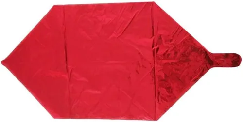 Vista 3 de Happyyami 3 globos de papel de aluminio cuadrado 4D para decoración de San Valentín, cumpleaños, boda, fiesta (rojo)