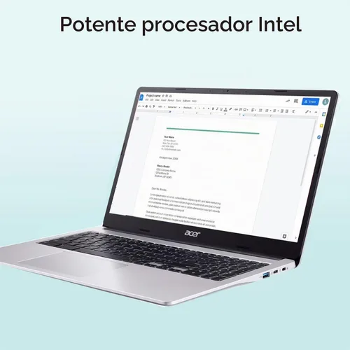 Vista 4 de Acer Chromebook 315 - Computadora portátil, 15.6 pulgadas de FHD, Intel