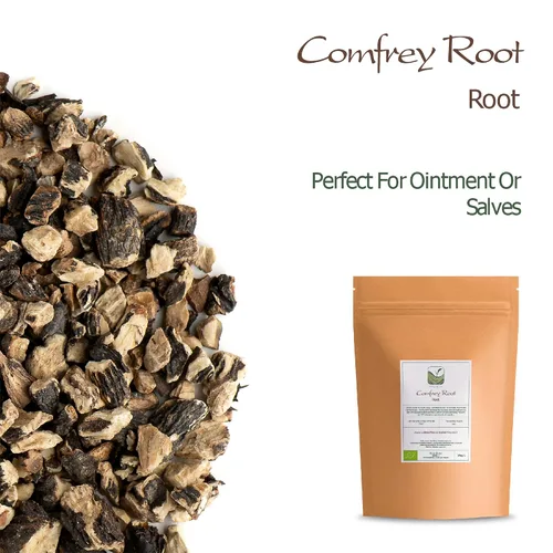 Vista 3 de Raíz de consuelda seca - Raíces de consuelda seca Comfrey Root Herb