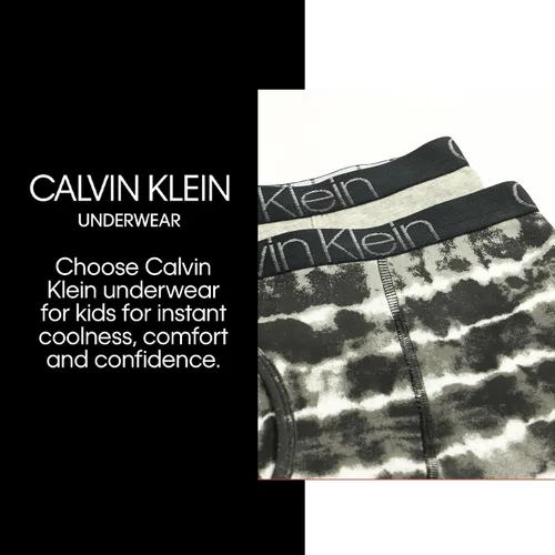 Vista 5 de Calvin Klein Calzoncillos tipo bóxer de algodón modernos para niños (paquete de 5)