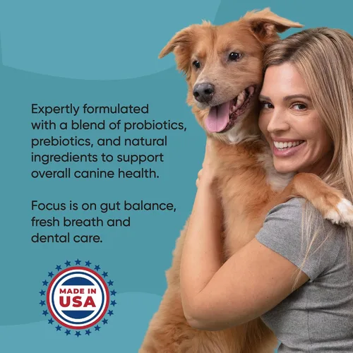 Vista 7 de Avery's Holistic Paws Palitos dentales probióticos para mascotas, golosinas suaves y saludables para perros, masticables sin ocultar, cuidado