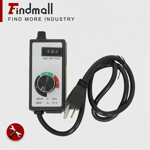 Vista 2 de findmall Reemplazo para ventilador de router Controlador de velocidad variable Motor eléctrico Reóstato AC 120V